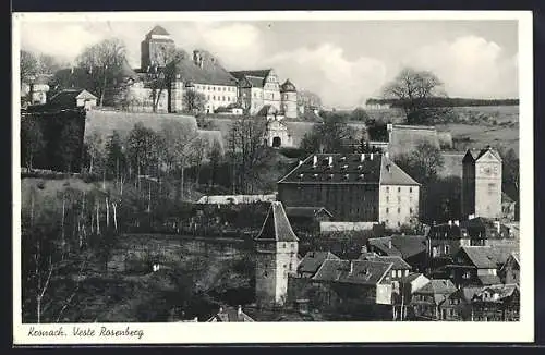 AK Kronach, Veste Rosenberg mit Umgebung