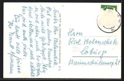 AK Kronach, Veste Rosenberg mit Umgebung