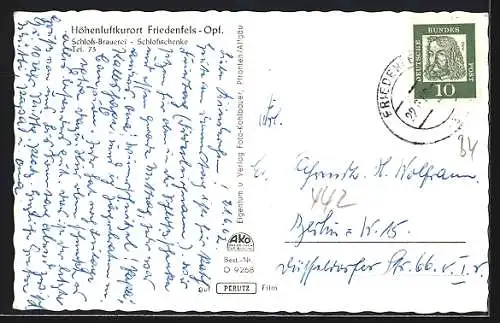 AK Friedenfels /Opf., Ortsansicht mit Waldlandschaft
