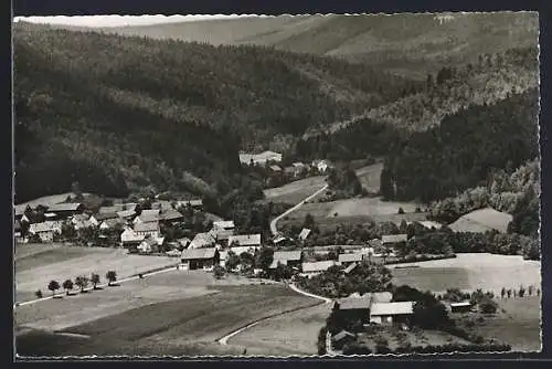 AK Ahornberg, Ortsansicht aus der Vogelschau