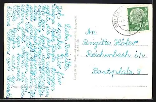 AK Tirschenreuth, Gasthof Schwan mit Rathaus und Kirche