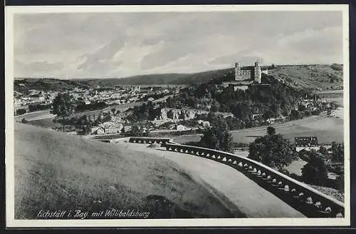 AK Eichstätt i. Bay., Ortsansicht mit Willibaldsburg