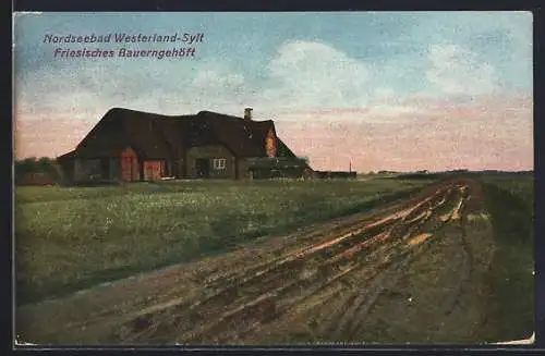 AK Westerland /Sylt, Friesisches Bauerngehöft