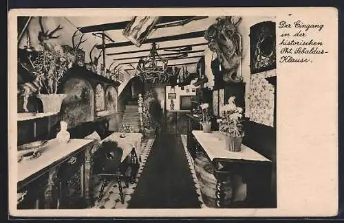 AK Nürnberg, Gasthaus Skt. Sebaldusklause, Eingang