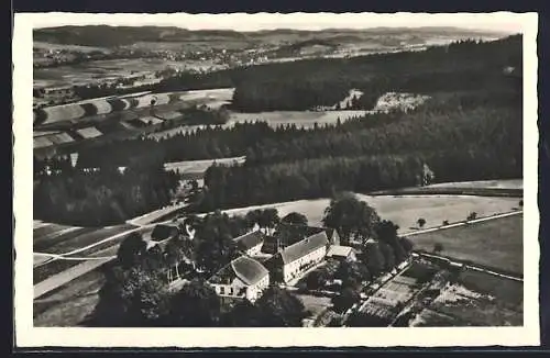 AK Fahrenbach /Fichtelgebirge, Kurheim Schlossgut aus der Vogelschau