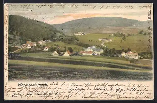 AK Warmensteinach, Teilansicht vom Ortsrand