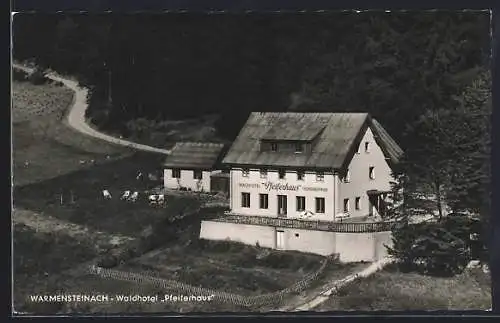 AK Warmensteinach /Fichtelgebirge, Gasthaus und Waldhotel Pfeiferhaus, Bes. H. Zwenzner