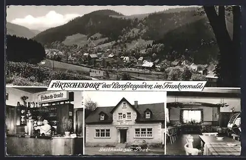 AK Förtschendorf /Frankenwald, Gasthaus zur Post, Bes. Michael Jungkunz