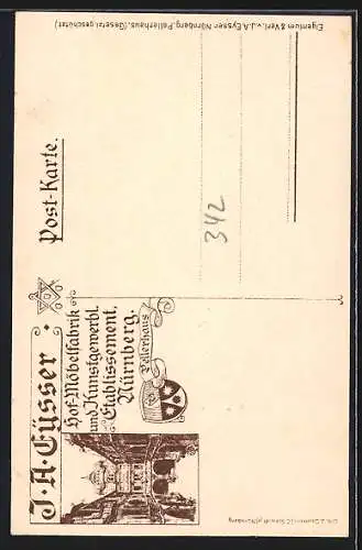 Lithographie Nürnberg, Pellerhaus, Adam Kraft