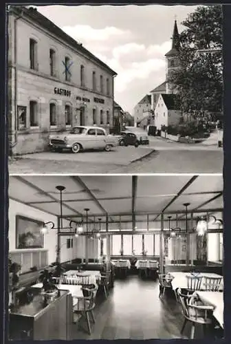 AK Kulmain /Opf., Gasthof und Metzgerei Otto Wiesend