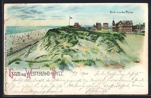 AK Westerland /Sylt, Blick aus den Dünen