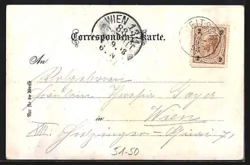 Lithographie Trachten aus der Steiermark