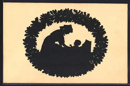 Künstler-AK Charlotte Streubel: Chemnitz, Margaritentag 1911, Scherenschnitt