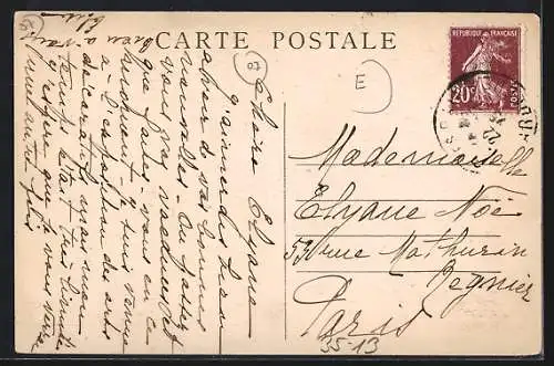 AK Reklame für Eau de table Source Béatrix-Vals