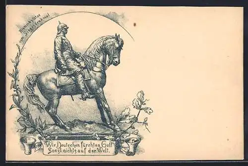 AK Bismarck-Statue vom Siegesdenkmal