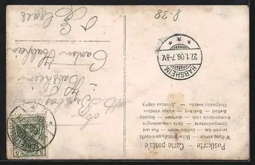 Foto-AK Maler mit Staffelei