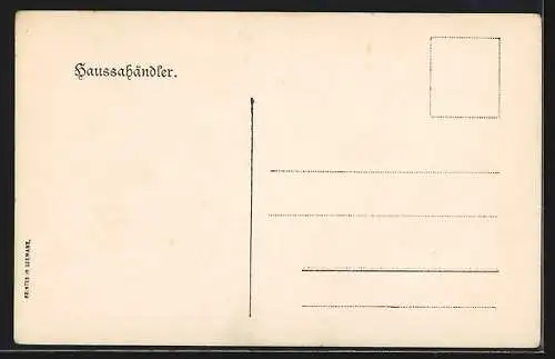 AK Haussahändler, afrikanische Volkstypen