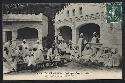 AK Afrique, L`Afrique Mystérieuse, Jardin d`Acclimatation, afrikanische Volkstypen