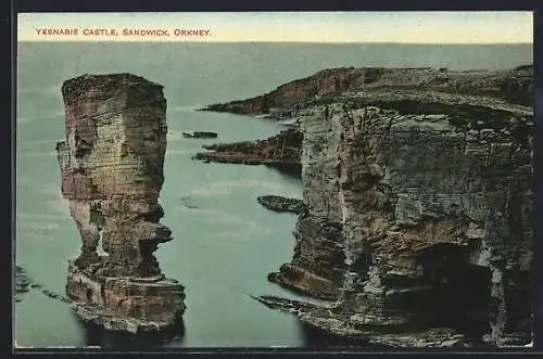 AK Sandwick /Orkney, Yesnabie Castle