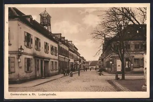 AK Germersheim a. Rh., Blick auf die Ludwigstrasse