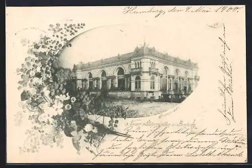 AK Hamburg-Neustadt, Neuer Alsterpavillon mit Blumen