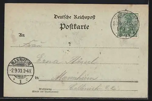 Mondschein-AK Alt-Hamburg, Deichstrassenfleth mit Booten