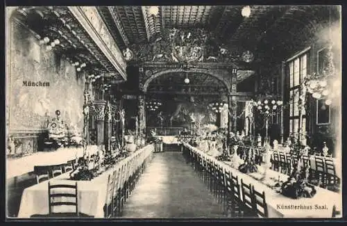 AK München, Saal im Künstlerhaus