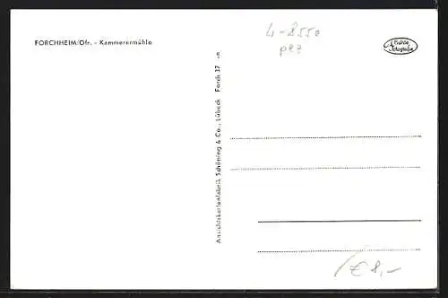 AK Forchheim /Ofr., Strassenpartie an Kammerermühle