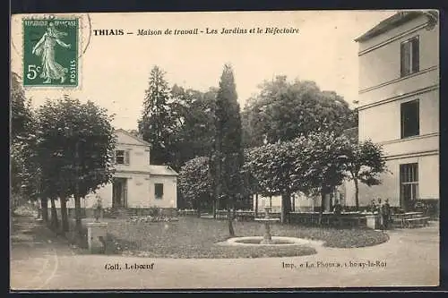 AK Thiais, Maison de travail, Les Jardins et le Réfectoire