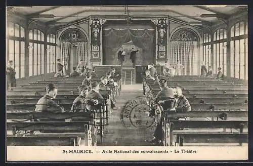 AK St-Maurice, Asile National des convalescents, Le Théâtre