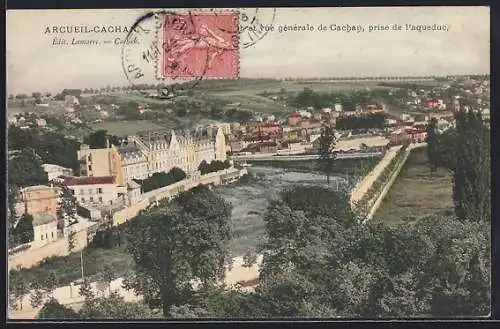 AK Arcueil-Cachan, Vue générale de Cachan, prise de l`aqueduc