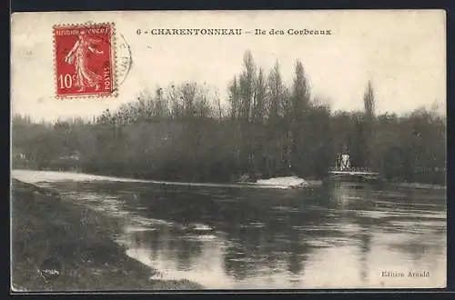 AK Charentonneau, Île des Corbeaux et vue sur la rivière en hiver