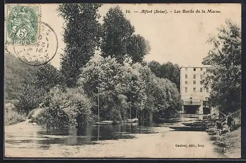 AK Alfort, Les Bords de la Marne