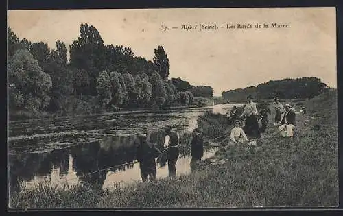 AK Alfort, Les Bords de la Marne