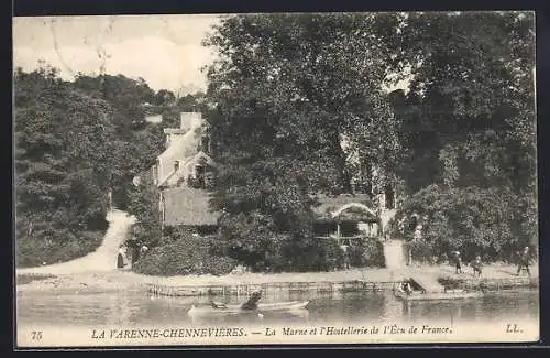 AK La Varenne-Chennevières, La Marne et l`Hostellerie de l`Écu de France