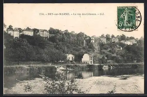 AK Bry-sur-Marne, La vue des Coteaux