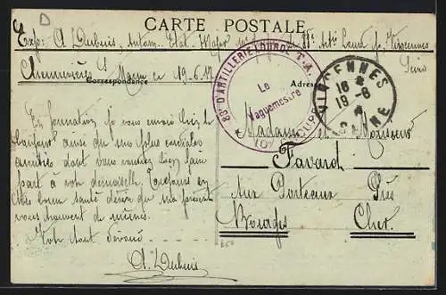 AK Chennevières-sur-Marne, Vue panoramique de la rue du Pont, près de la Terrasse