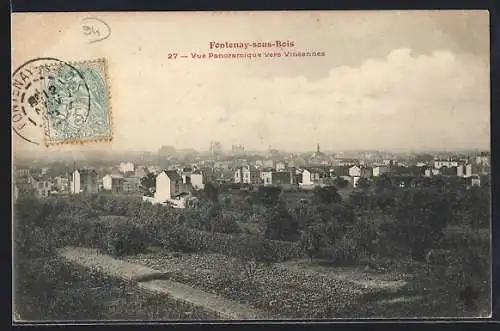 AK Fontenay-sous-Bois, Vue Panoramique vers Vincennes