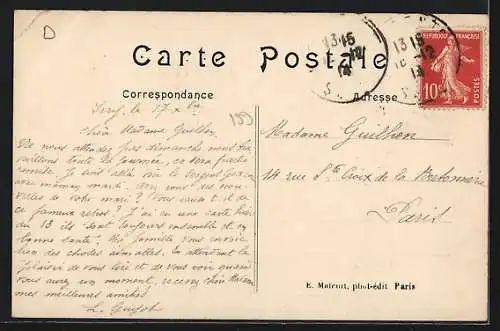 AK Ivry-Port, Statue du Travail sur la Place Nationale