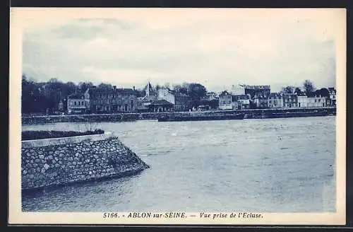 AK Ablon-sur-Seine, Vue prise de l`Écluse