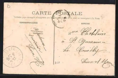 AK Sucy-en-Brie, Souvenir fleuri avec vues intégrées