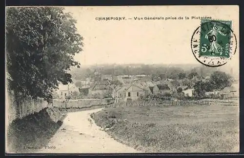 AK Champigny, Vue Générale prise de la Pâtissière