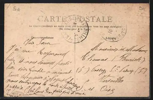 AK Villiers-sur-Marne, Vue champêtre avec village à l`horizon
