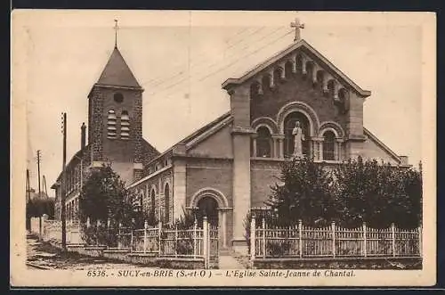 AK Sucy-en-Brie, L`Église Sainte-Jeanne de Chantal