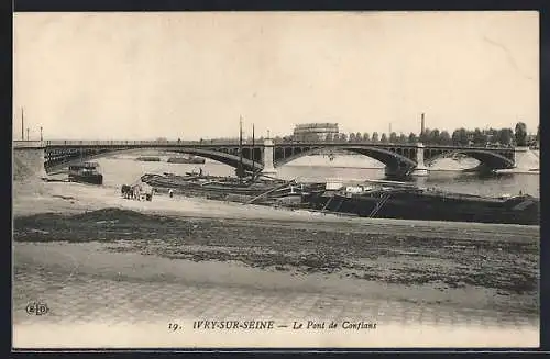 AK Ivry-sur-Seine, Le Pont de Conflans