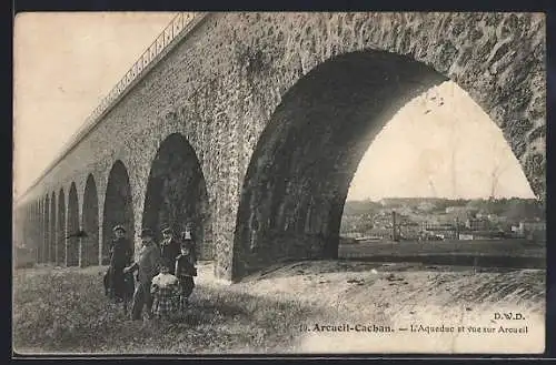 AK Arcueil-Cachan, L`Aqueduc et vue sur Arcueil