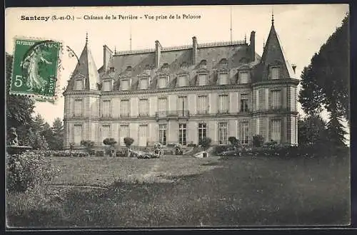 AK Santeny, Château de la Perrière, Vue prise de la Pelouse