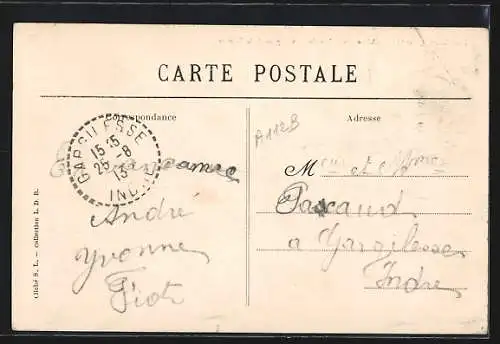 AK Santeny, Château de la Perrière, Vue prise de la Pelouse