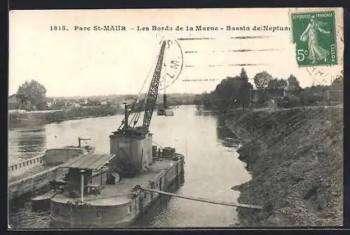 AK Parc St-Maur, Les Bords de la Marne, Bassin de Neptune