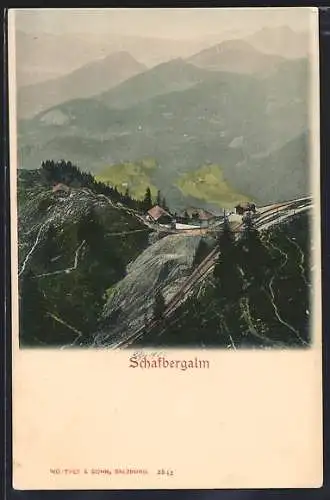 AK Schafberg, Blick zur Alm